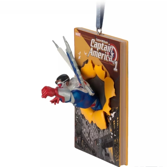 NWT Captain America Sam Wilson Sketchbook Ornament Marvel Comics Disney - Picture 3 of 11